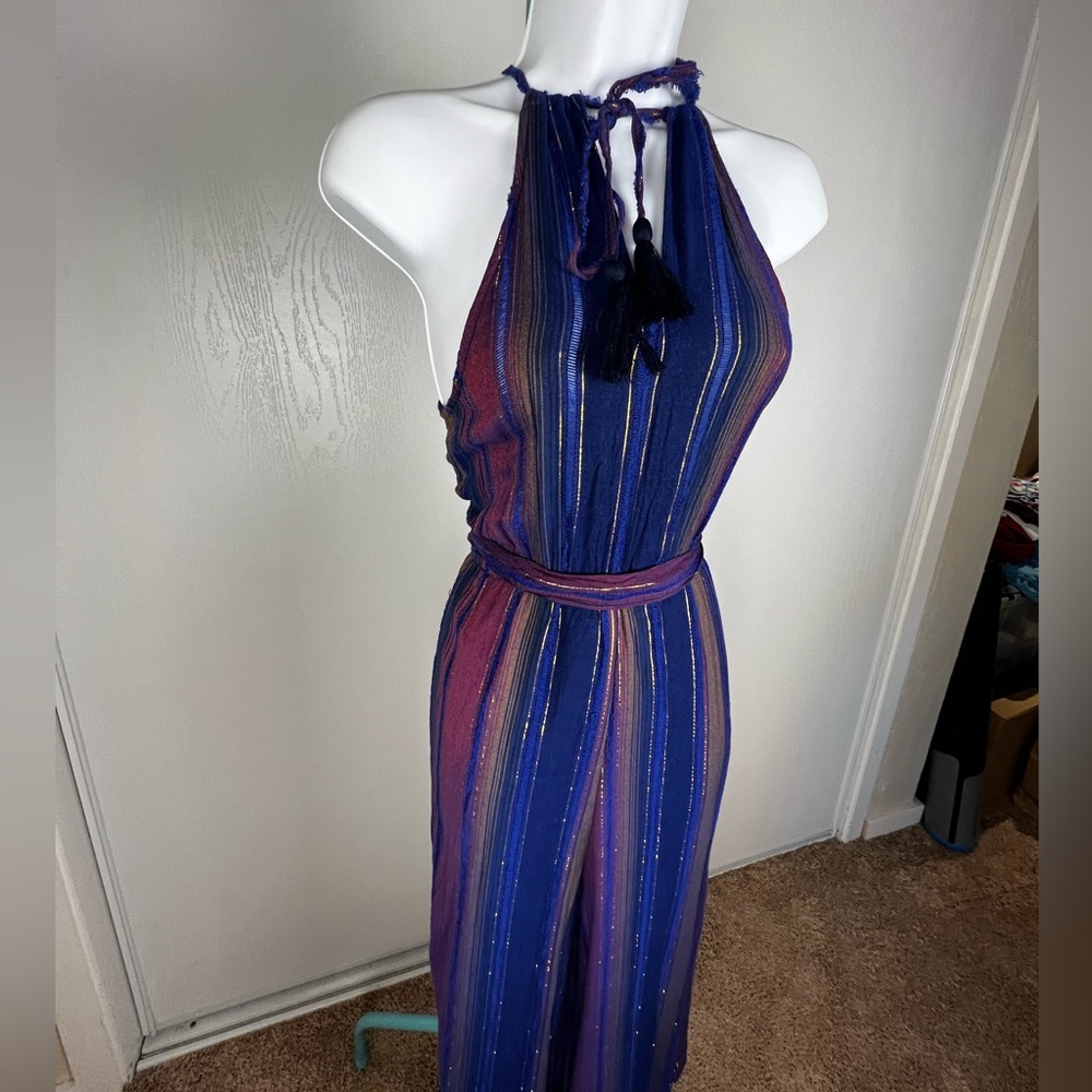 Anthropologie jumpsuit - lightweight colorful fabric Size M - Picture 4 of 8